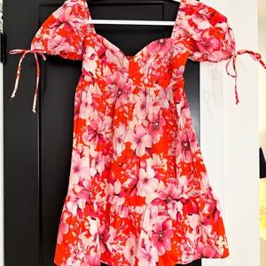 Floral Puff Sleeve Dress